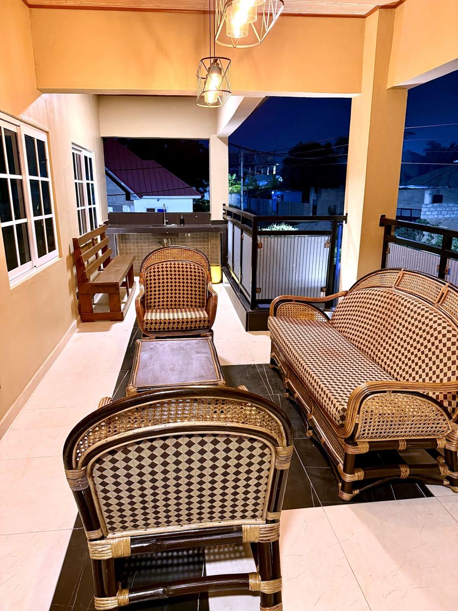Front porch with multiple seating area